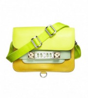 Bolso amarillo y verde